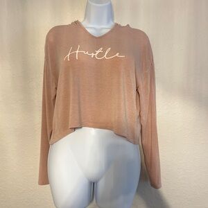 Casual Long Sleeve Crop Top